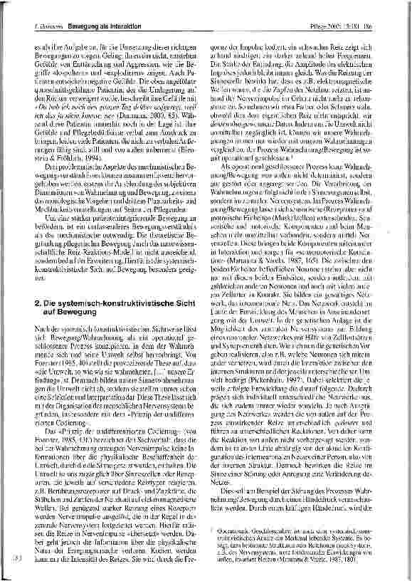 Vorschauseite 3: Bewegung als Interaktion - Systemisch-konstruktivistische Sichweise von Bewegung und Konsequenzen für die Pflege