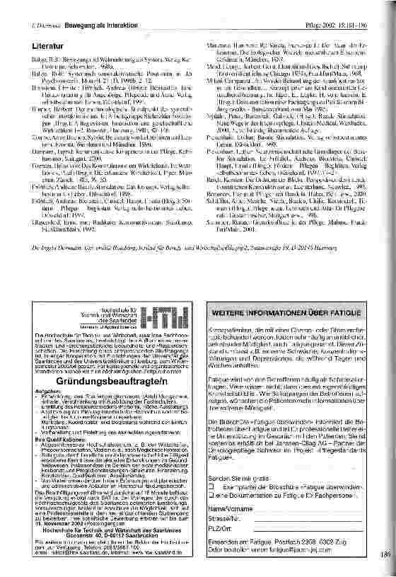 Vorschauseite 6: Bewegung als Interaktion - Systemisch-konstruktivistische Sichweise von Bewegung und Konsequenzen für die Pflege