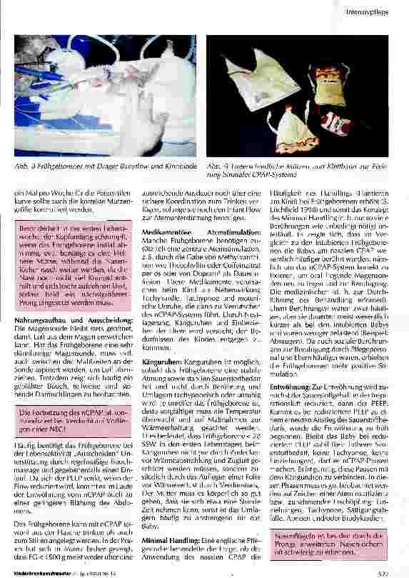 Vorschauseite 5: Die Pflege des frühgeborenen Kindes mit nasalem CPAP