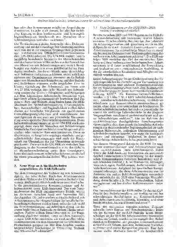 Vorschauseite 3: PERSONAL geHÖRT daZU: Arbeitsassistenz für schwerhörige Hochschulangestellte