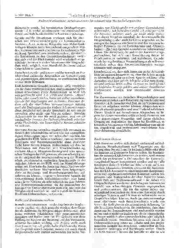 Vorschauseite 5: PERSONAL geHÖRT daZU: Arbeitsassistenz für schwerhörige Hochschulangestellte