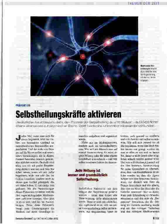 Vorschauseite 1: Selbstheilungskräfte aktivieren