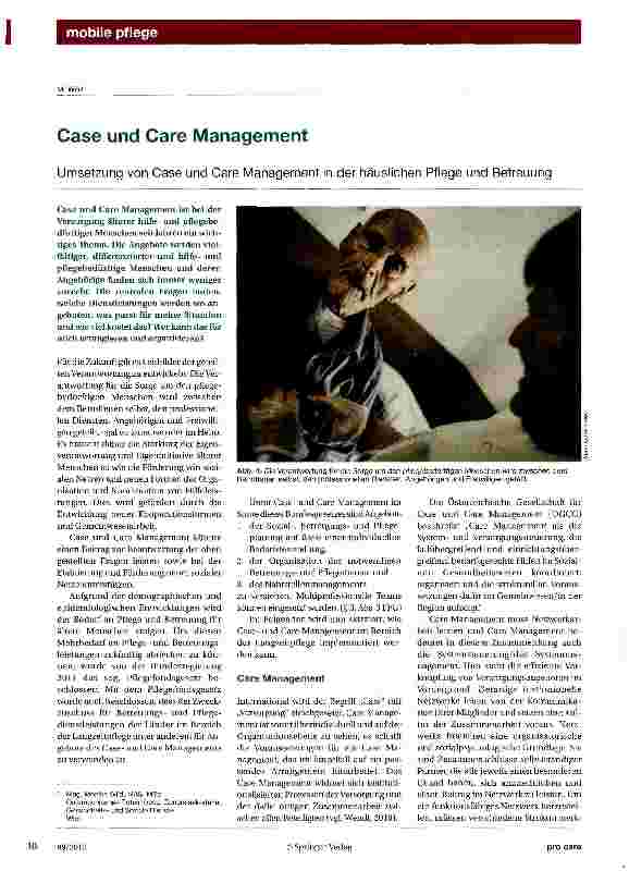 Vorschauseite 1: Case und Care Management