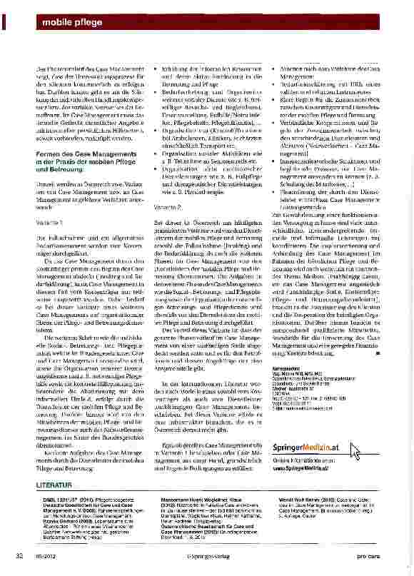 Vorschauseite 3: Case und Care Management