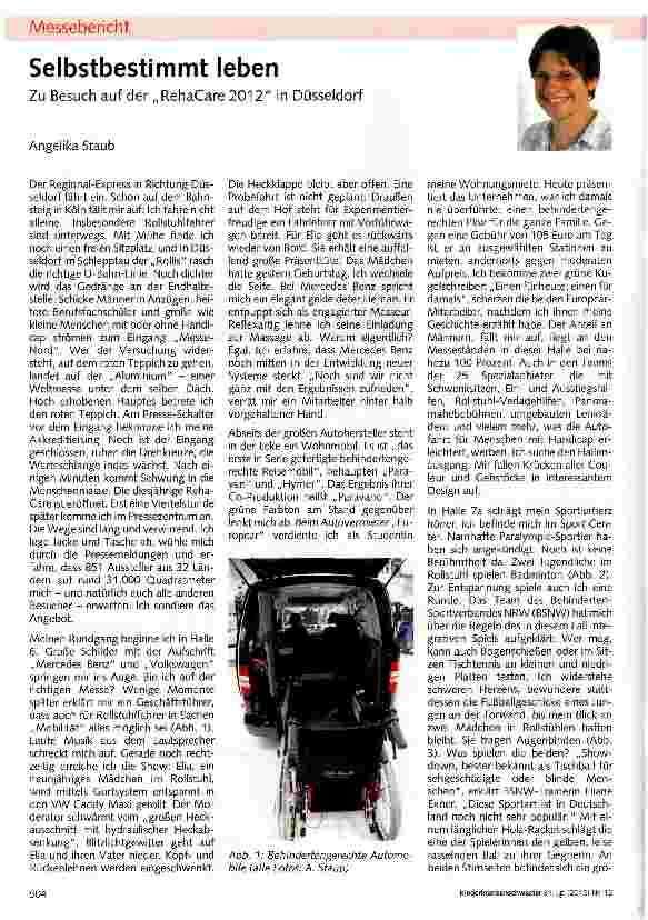 Vorschauseite 1: Selbstbestimmt leben
