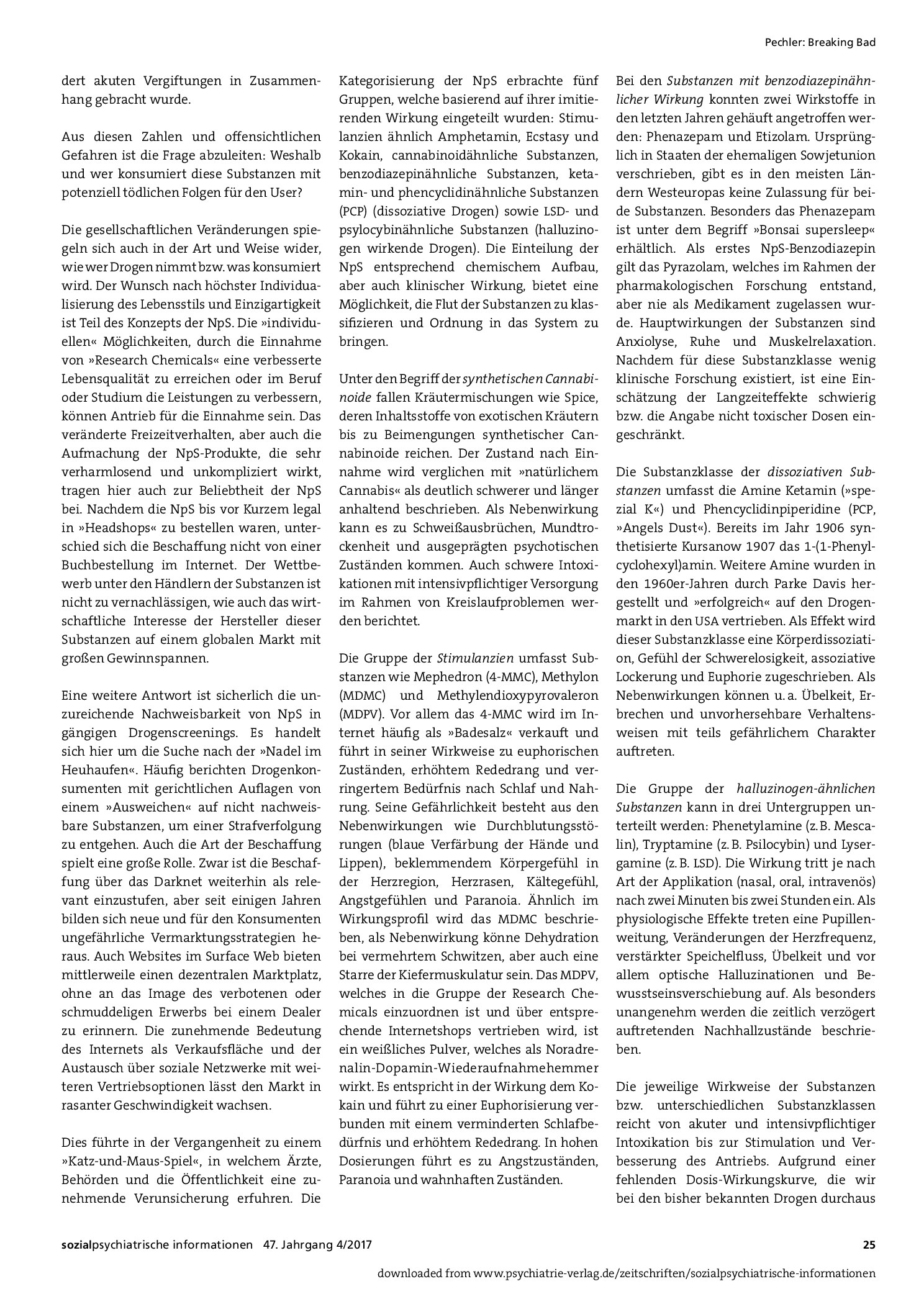Vorschauseite 2: Breaking Bad: Neue psychoaktive Substanzen auf dem Vormarsch