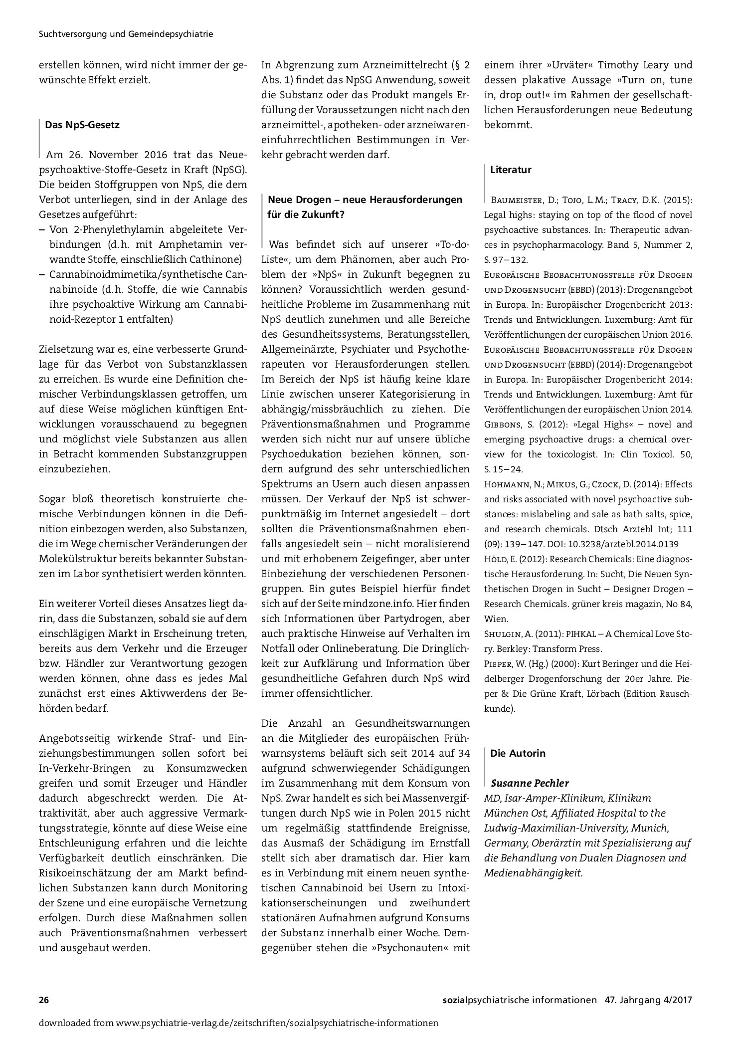 Vorschauseite 3: Breaking Bad: Neue psychoaktive Substanzen auf dem Vormarsch