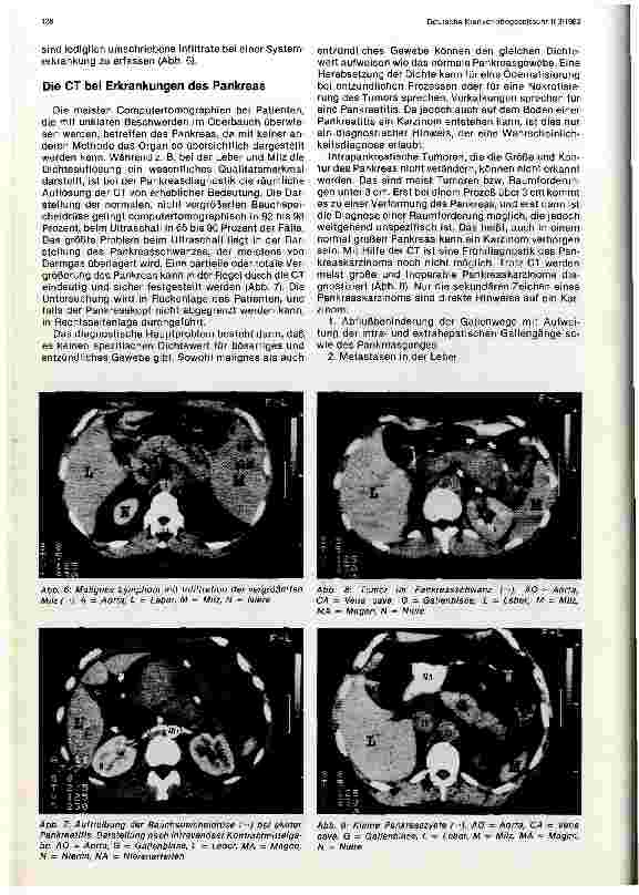Vorschauseite 3: Die Computertomographie des Oberbauches Bericht aus der Strahlenund Poliklinik Charlottenburg