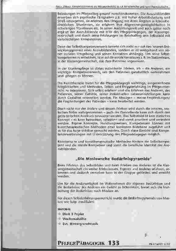 Vorschauseite 4: Kompetenzerwerb im Pflegeunterricht durch künstlerische und kunsttherapeutische Methoden