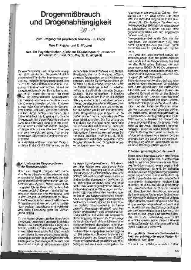 Vorschauseite 1: Drogenmißbrauch und Drogenabhänigkeit