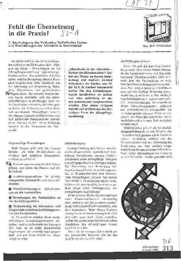 Vorschauseite 1: Fehlt die Übersetzung in die Praxis?