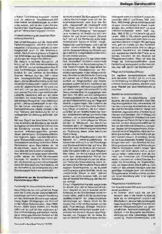Vorschauseite 3: Lehramtskonzeptionen - Auf dem Weg aus den Sackgassen der Pflegeberufe