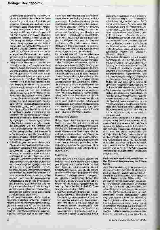 Vorschauseite 4: Lehramtskonzeptionen - Auf dem Weg aus den Sackgassen der Pflegeberufe