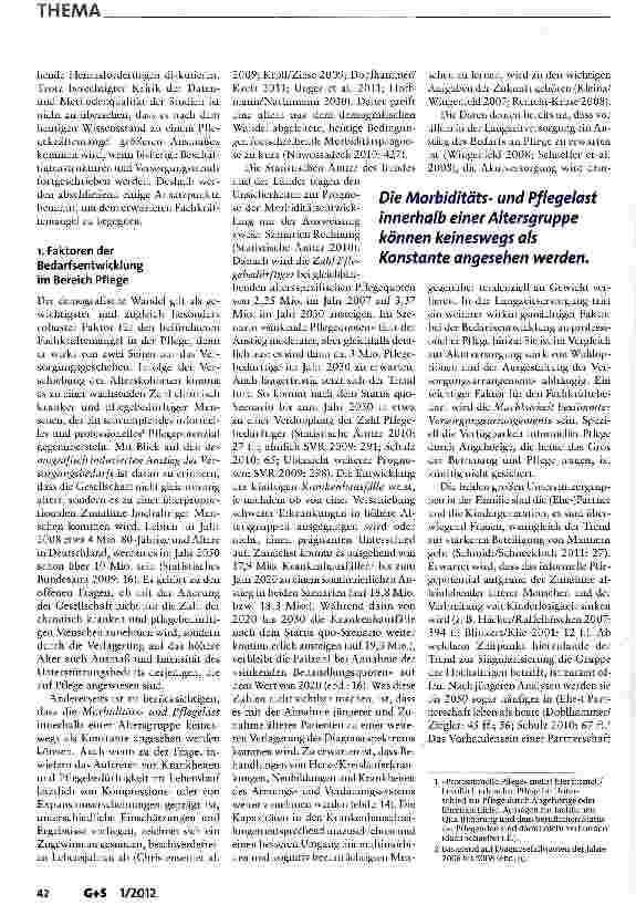 Vorschauseite 2: Fachkräftemangel in der Pflege -viel diskutiert, politisch ignoriert?