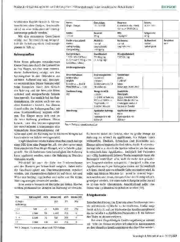 Vorschauseite 5: Praxisnahe Entscheidungshilfen zur Einleitung einer Ernährungstherapie in der neurologischen Rehabilitation