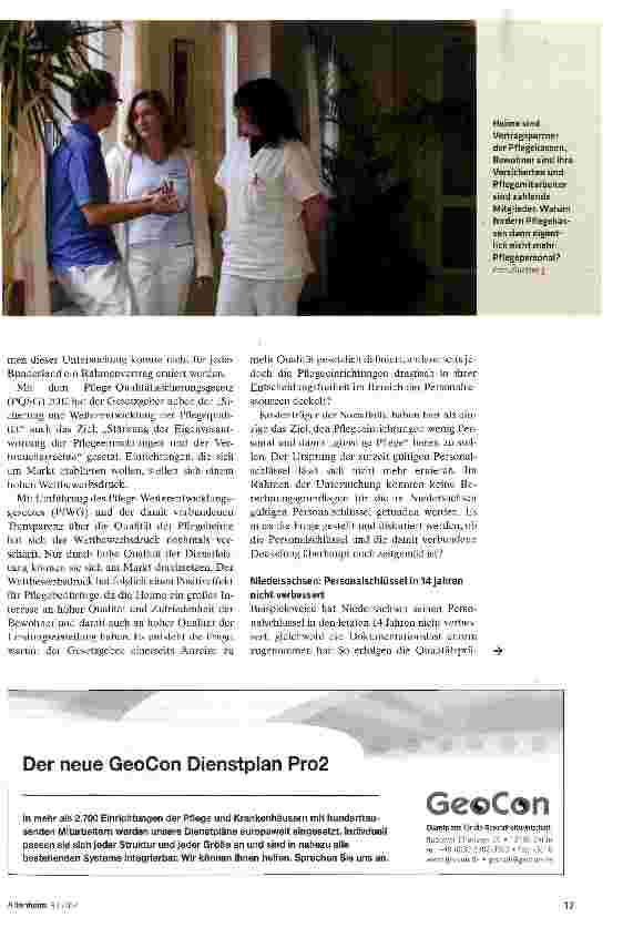 Vorschauseite 2: Qualität gefordert - Personalressourcen gedeckelt?