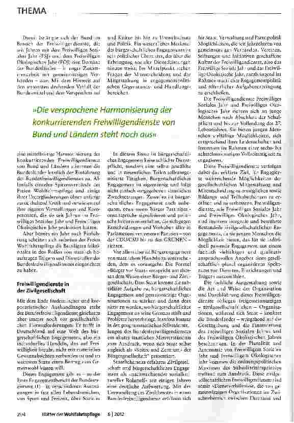 Vorschauseite 2: Freiwillig dienen