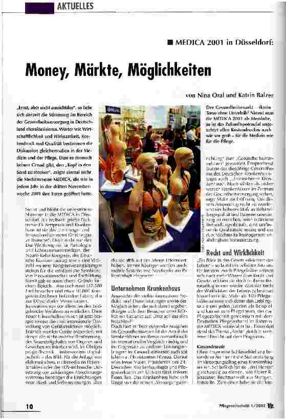 Vorschauseite 1: Money, Märkte, Möglichkeiten