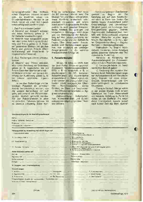 Vorschauseite 2: Möglichkeiten der Beschäftigungstherapie in der Jugendpsychiatrie