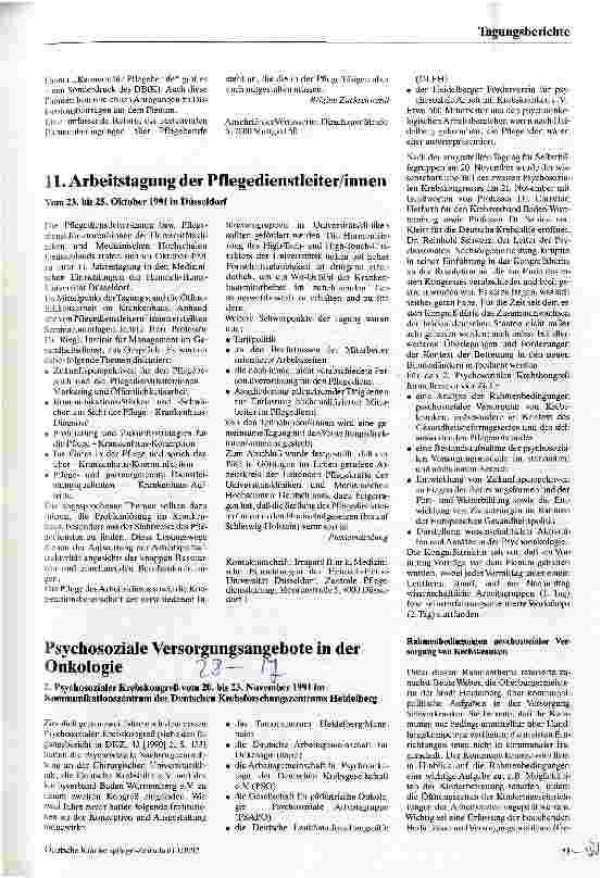 Vorschauseite 2: Probleme und Perspektiven der Pflegeberufe