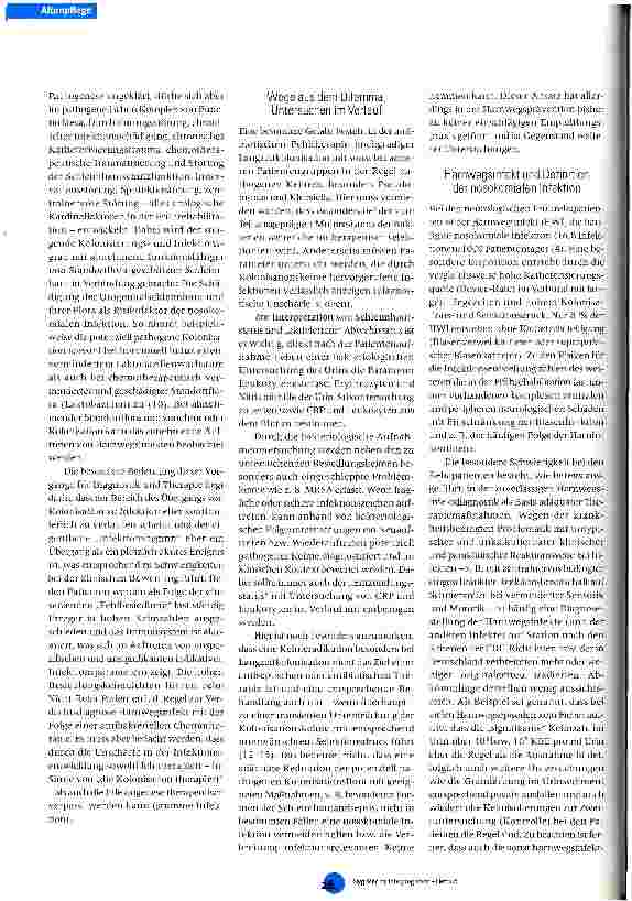 Vorschauseite 4: Harnwegsinfekte in der neurologischen Frührehabilitation