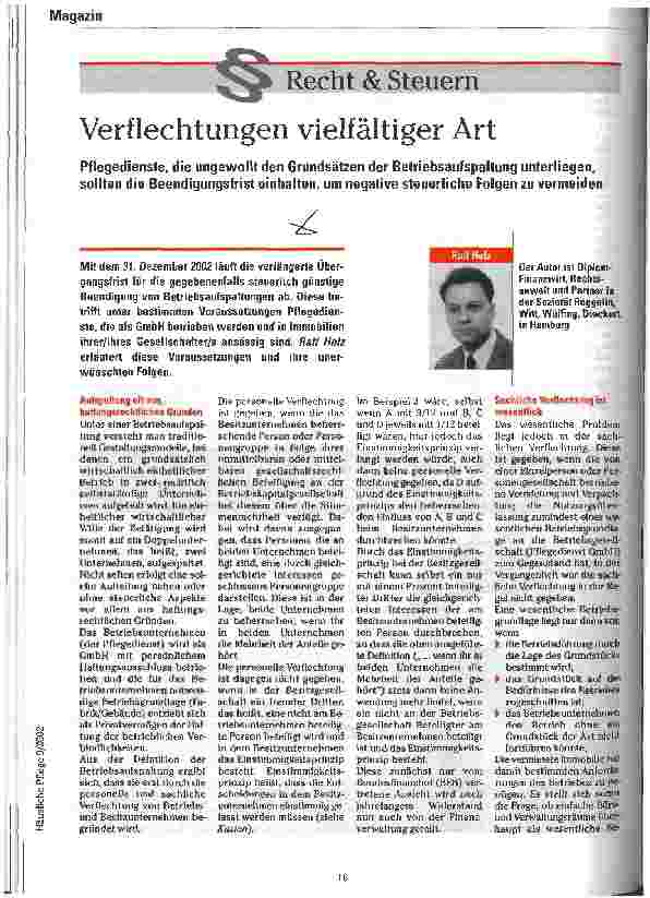 Vorschauseite 1: Verflechtungen vielfältiger Art