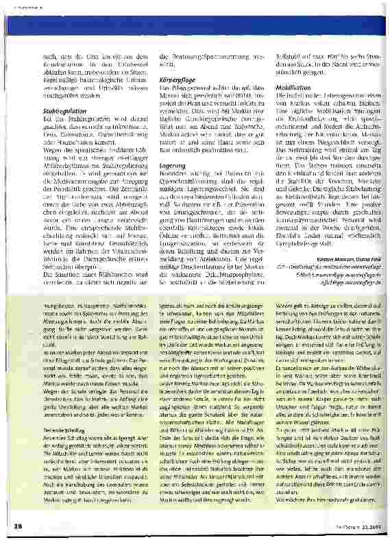 Vorschauseite 2: Pflege eines beatmeten Querschnittgelähmten 2. Teil, Sozialtraining als Bestandteil pflegerischer Arbeit