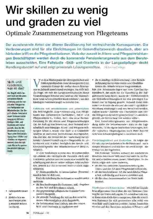Vorschauseite 1: Wir skillen zu wenig und graden zu viel
