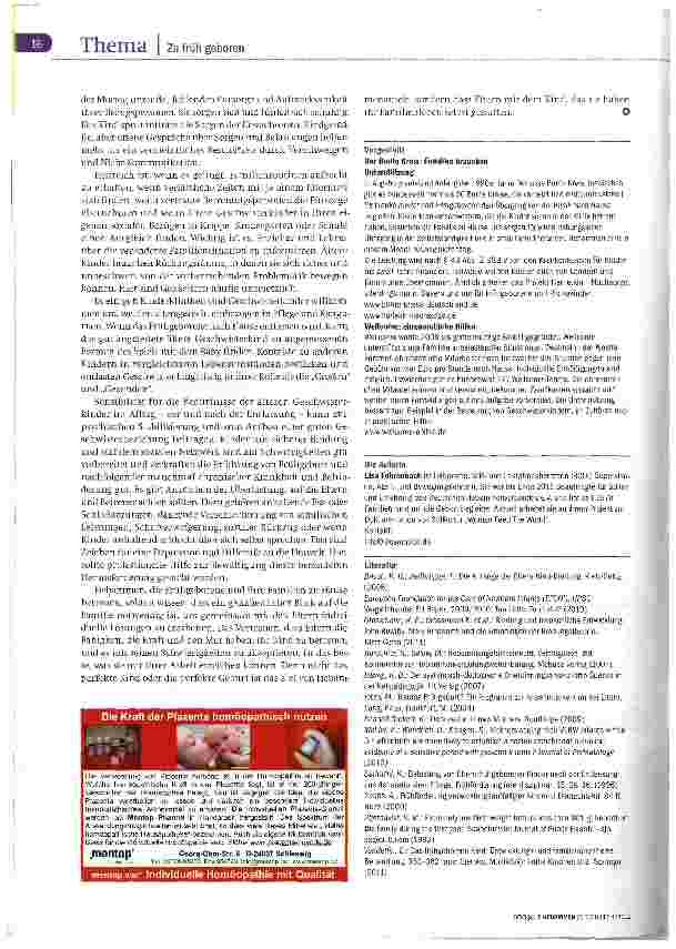 Vorschauseite 4: Frühgeborene in der Familie