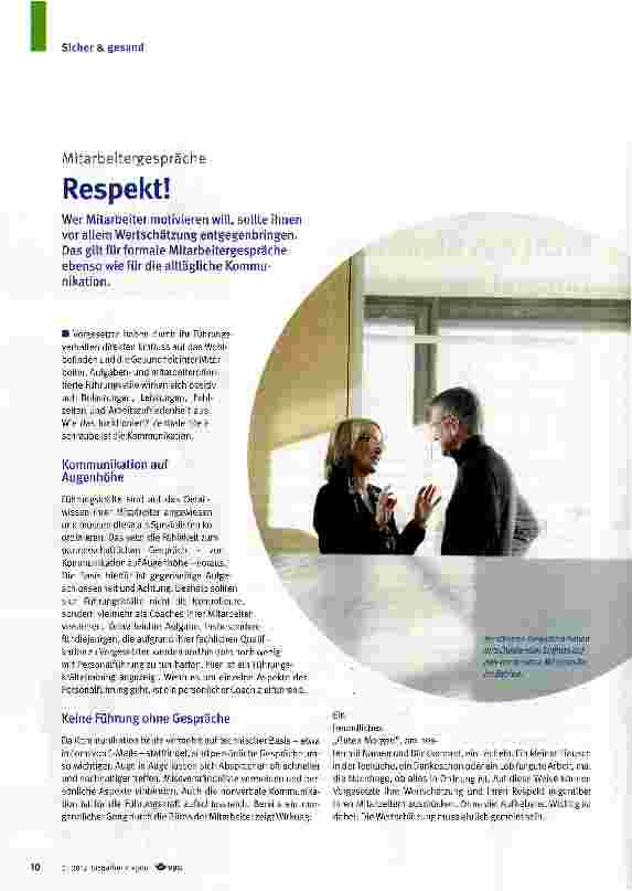 Vorschauseite 1: Respekt!