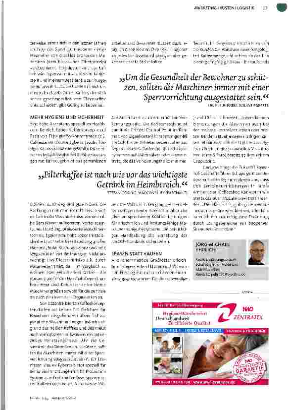 Vorschauseite 4: KAFFEE FÜR SENIOREN Vielfalt statt Anstalt