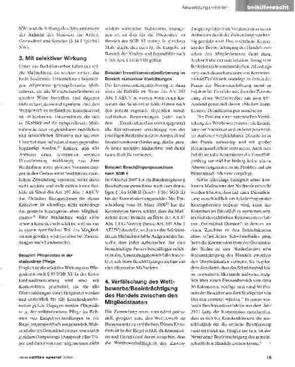 Vorschauseite 4: Anwendungsbereich des europäischen Beihilfenrechts