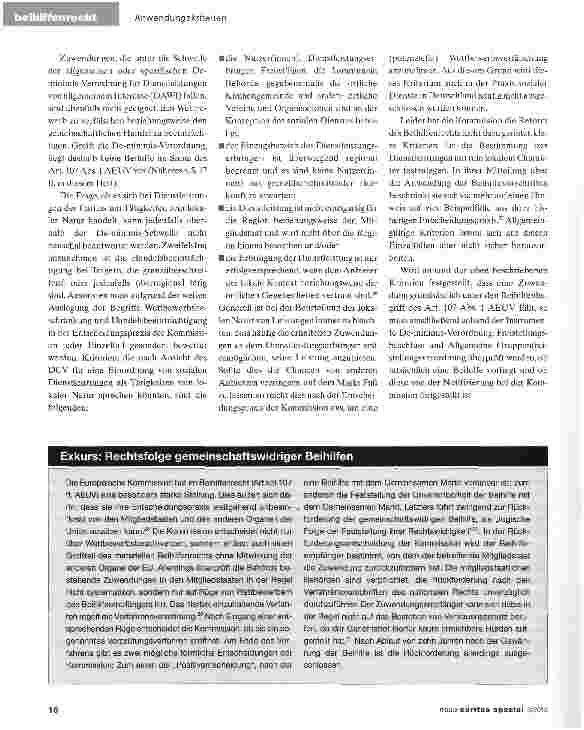 Vorschauseite 5: Anwendungsbereich des europäischen Beihilfenrechts