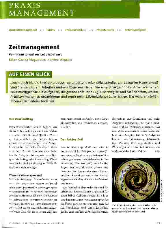 Vorschauseite 1: Zeitmanagement