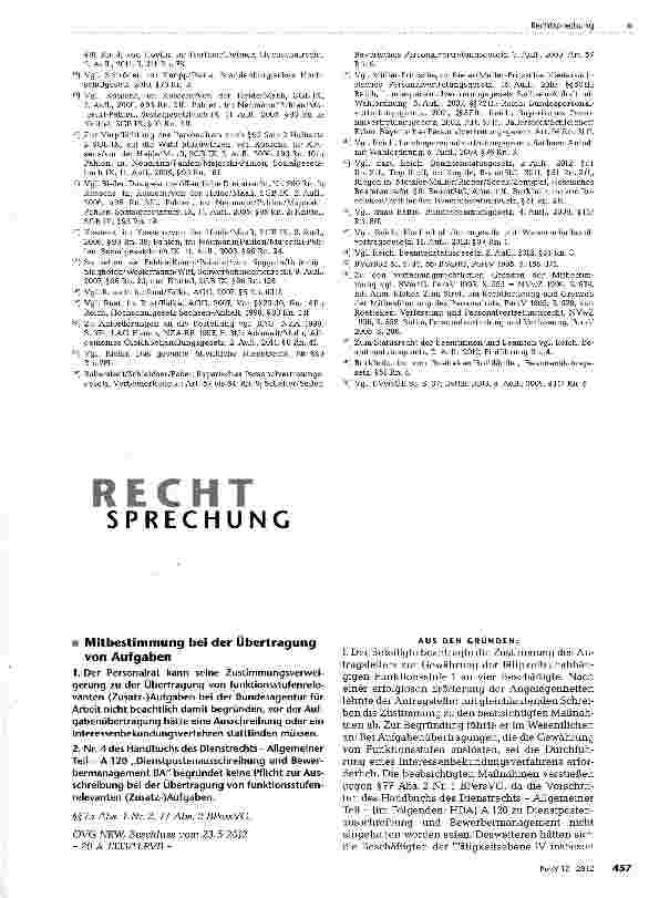 Vorschauseite 6: Beteiligungen des Personals außerhalb der Formen des Personalvertretungsrechts