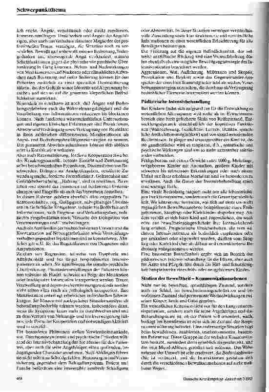 Vorschauseite 3: Die Problematik des Langzeitpatienten auf Intensivstationen
