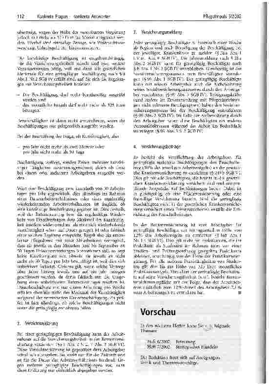 Vorschauseite 5: Keine Angst vor der Praxis geringfügiger Beschäftigungen Zur Klärung arbeitsrechtlicher, steuerrechtlicher und sozialversicherungsrechtlicher Fragen