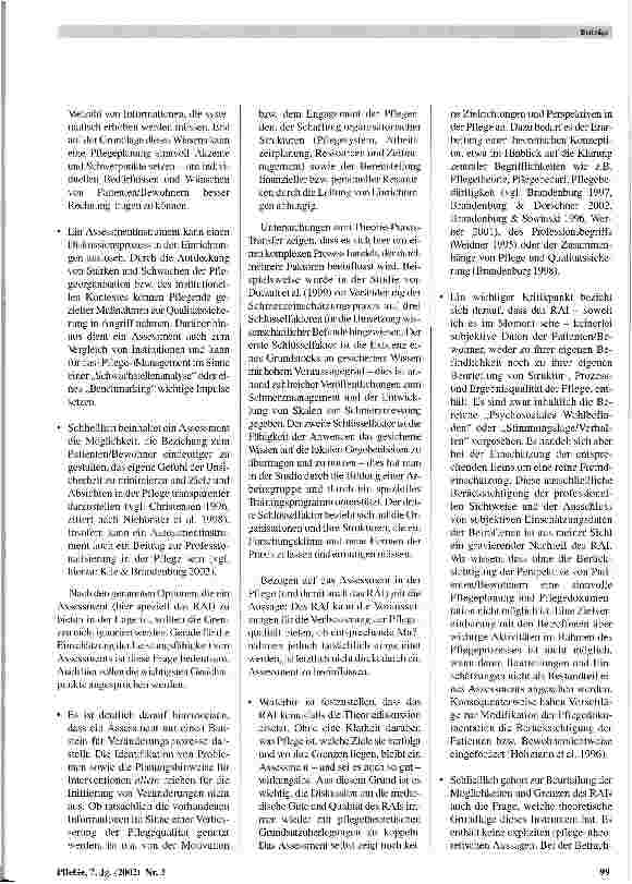 Vorschauseite 5: Das Resident Assessment Insturment (RAI) Ausgewählte empirische Befunde und Konsequenzen für die pflegewissenschaftliche Diskussion in Deutschland