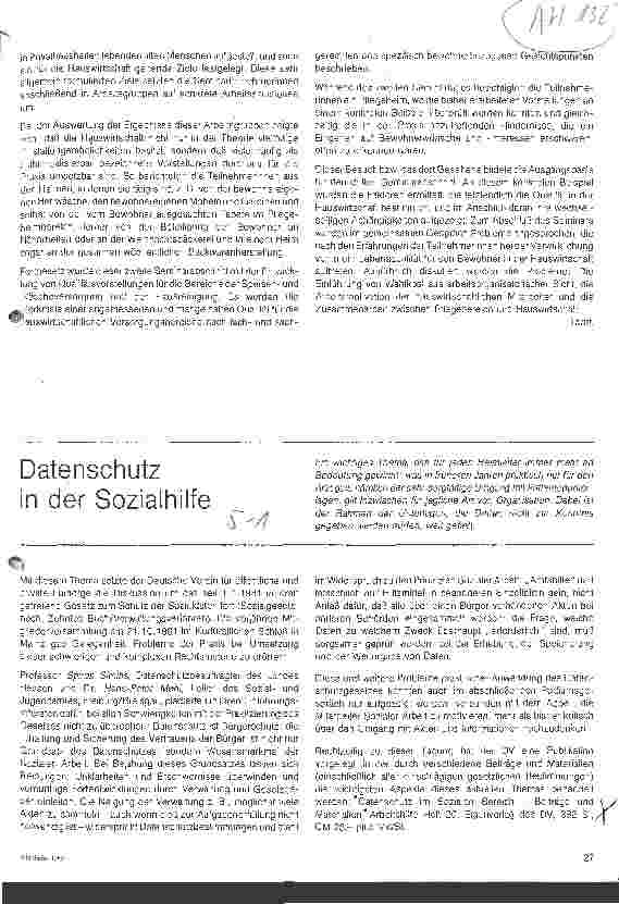 Vorschauseite 2: Der Beitrag der Hauswirtschaft zur Lebensqualität im Heim