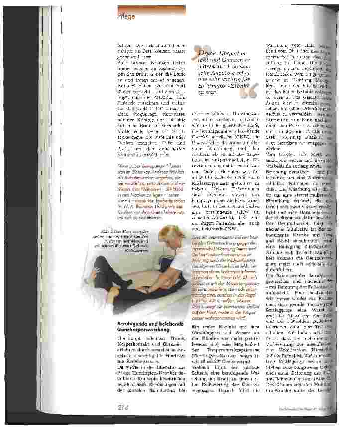 Vorschauseite 3: Basale Stimulation bei Huntington-Kranken