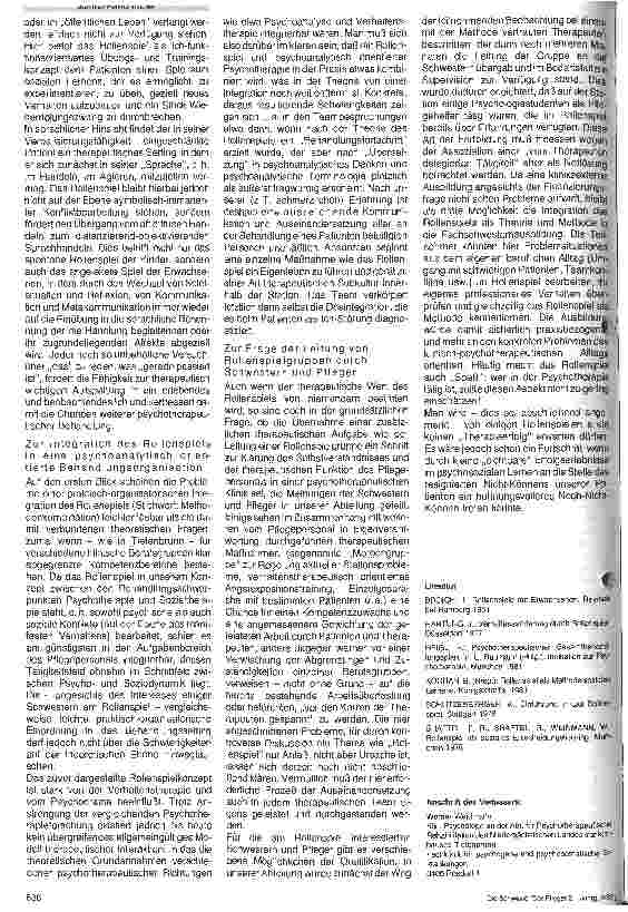 Vorschauseite 3: Rollenspielgruppen als Angebot sozialen Lernens in der stationären psychotherapeutischen Rehabilitation - ich-gestörter Patienten