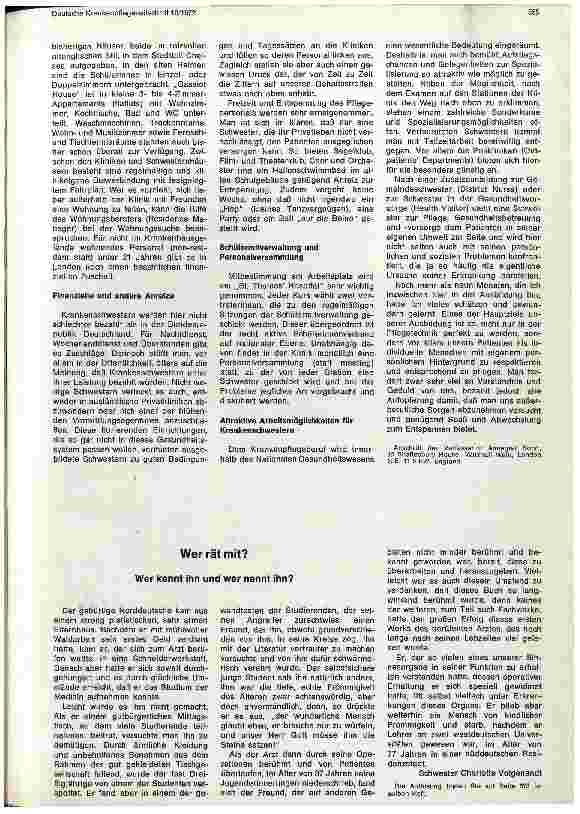 Vorschauseite 4: Krankenpflege in England Ausbildung an der Nightingale Training School of Nurses