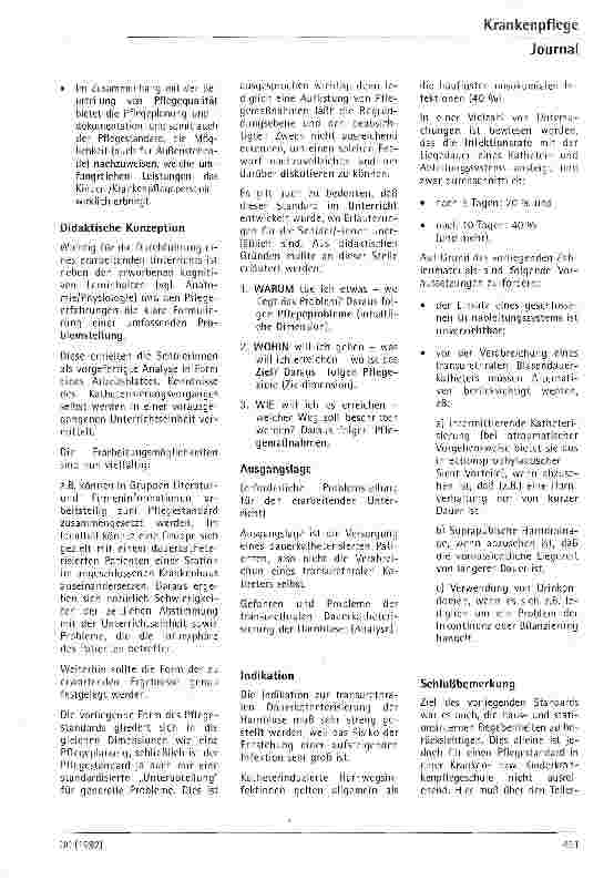 Vorschauseite 2: Pflegestandard zur transurethralen Blasendauerkatheterisierung