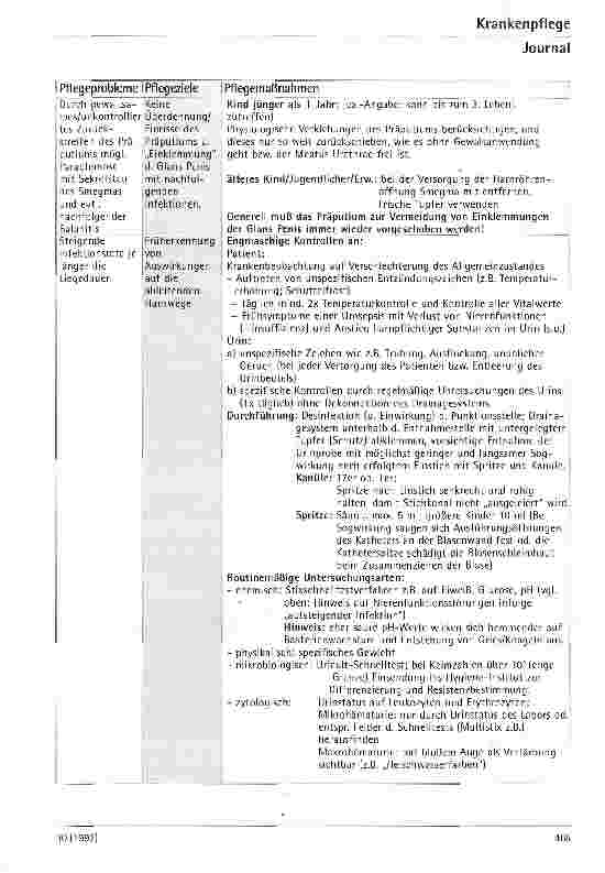 Vorschauseite 6: Pflegestandard zur transurethralen Blasendauerkatheterisierung