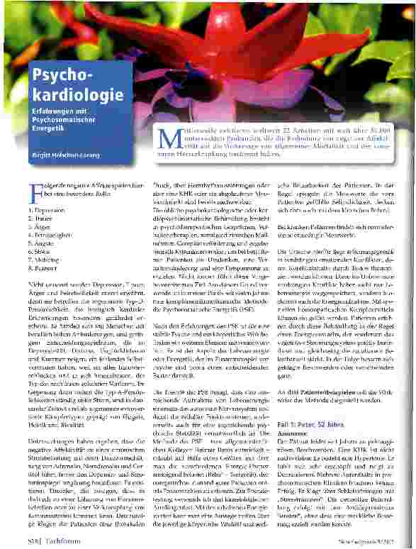Vorschauseite 1: Psychokardiologie