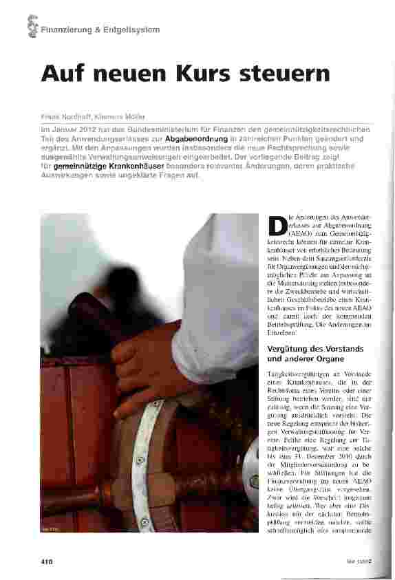Vorschauseite 1: Auf neuen Kurs steuern