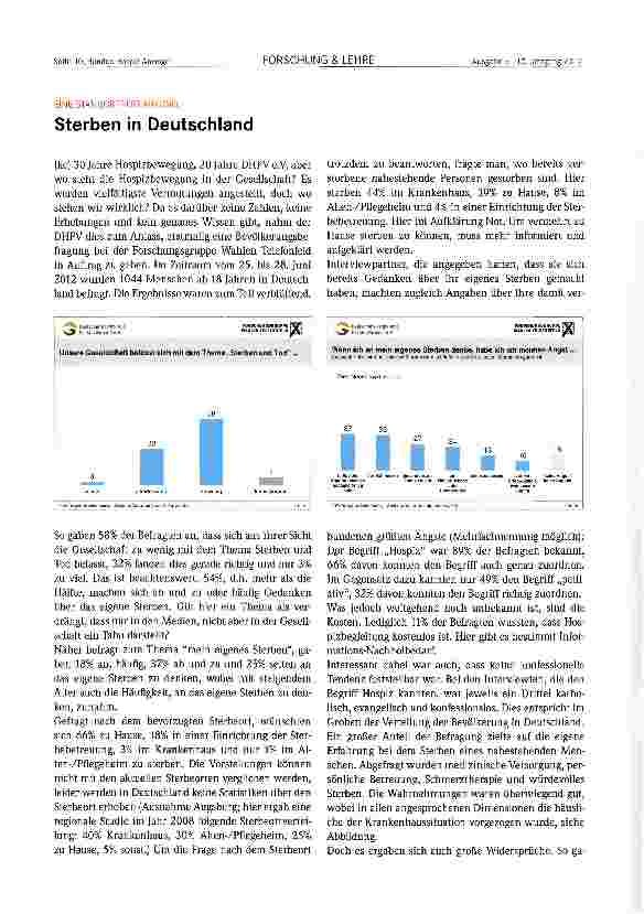 Vorschauseite 1: Sterben in Deutschland