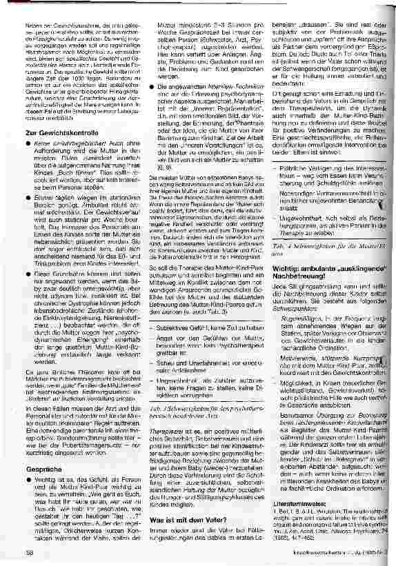 Vorschauseite 3: Nicht organisch bedingte Eßstörungen des Säuglingsalters Klinische Aspekte und Therapieansätze für den Umgang