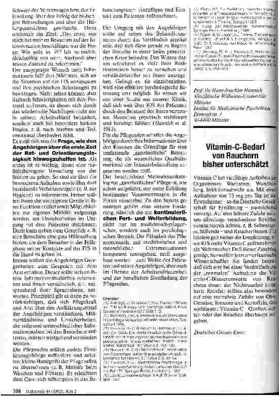 Vorschauseite 3: Intensivbehandlung aus psychologischer Sicht