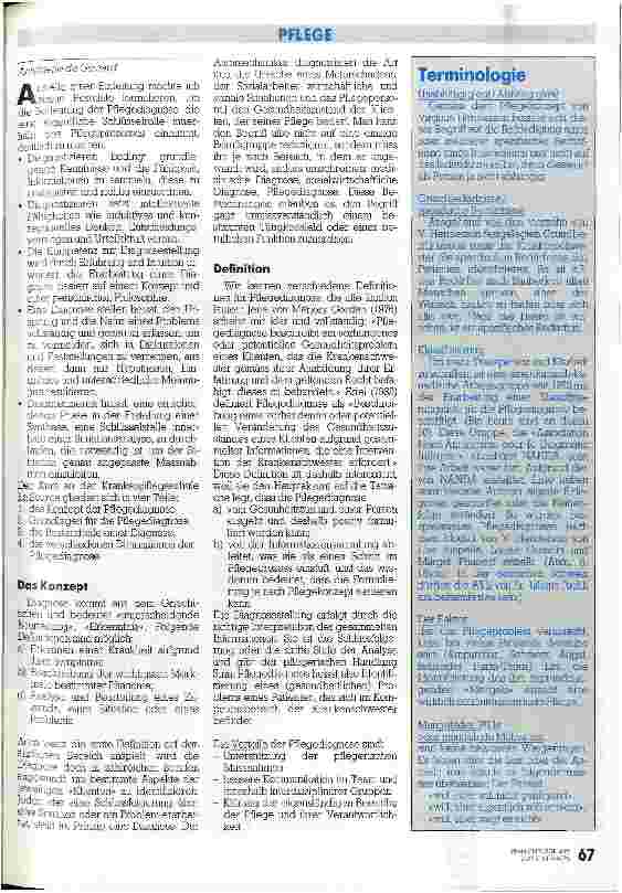 Vorschauseite 2: Pflegediagnose - die andere Sicht